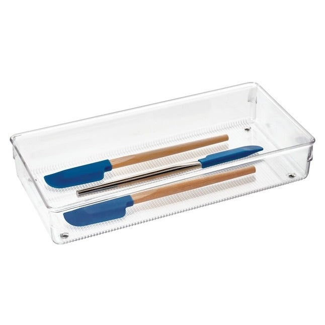 iDesign 12-in x 6-in Clear Plastic Drawer Organizer