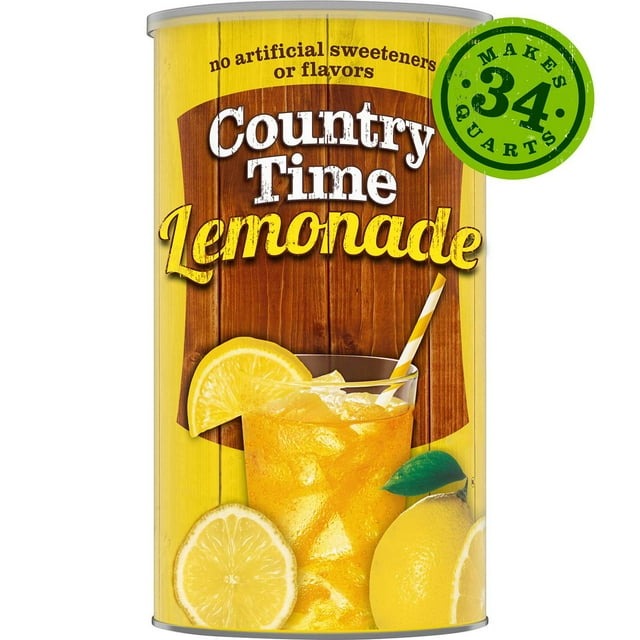 Country Time Naturally Flavored Lemonade Powdered Drink Mix – 82.5 oz Canister