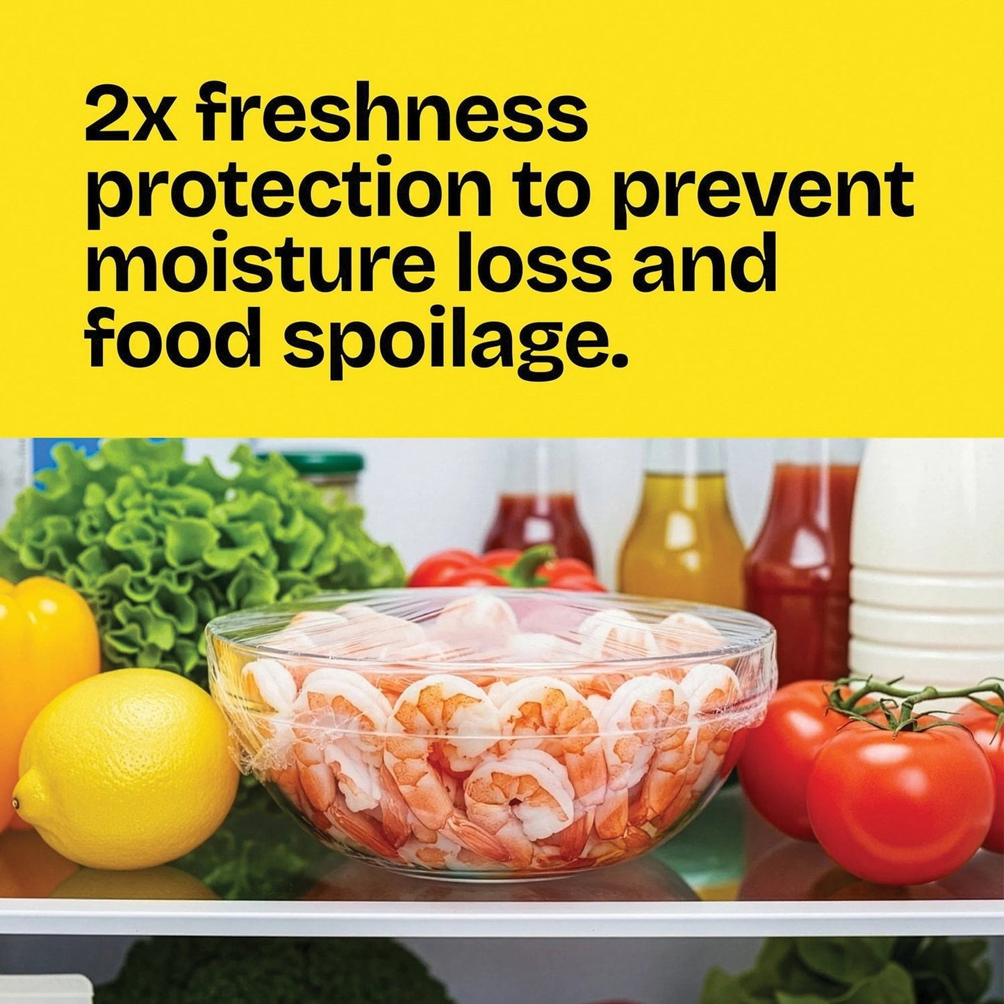Glad Cling ‘N Seal Clear Plastic Food Wrap 400 sq. ft./roll, 2 rolls