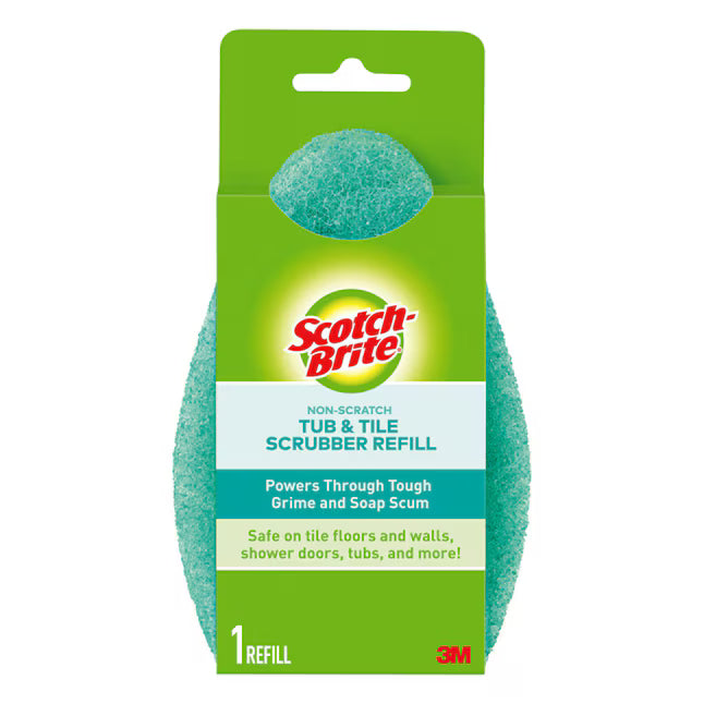 Scotch-Brite Scrubber Refill Poly fiber Stiff Tile and Grout Brush