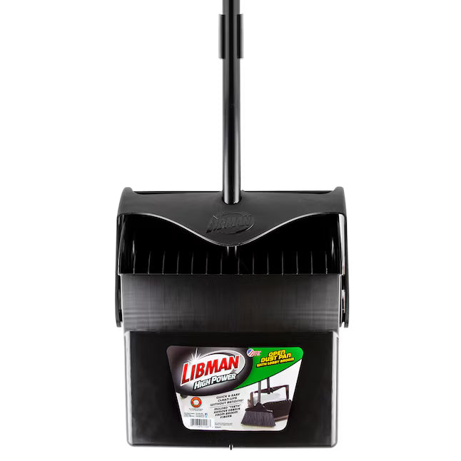 Libman 10-in Poly fiber Multi-surface Angle with dustpan Upright Broom