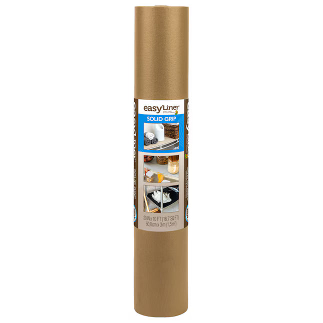 Duck Solid Grip EasyLiner 20-in x 10-ft Taupe Shelf liner