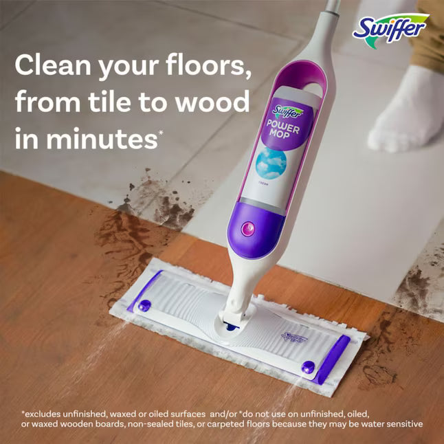 Swiffer Power Mop Refill Fresh Spray Floor Cleaner 2 -Count