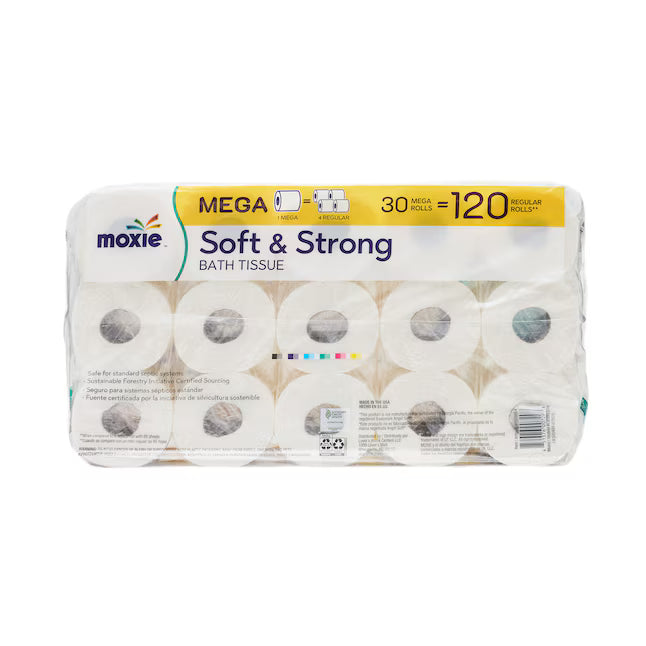 MOXIE 30 -Pack 2-ply Toilet Paper