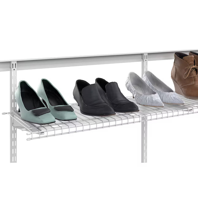 ClosetMaid 120-in x Clear Shoe storage
