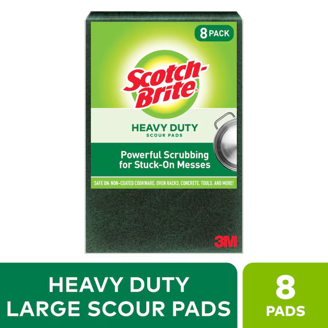 Scotch-Brite Heavy Duty Poly fiber Scouring pad 8 -Pack