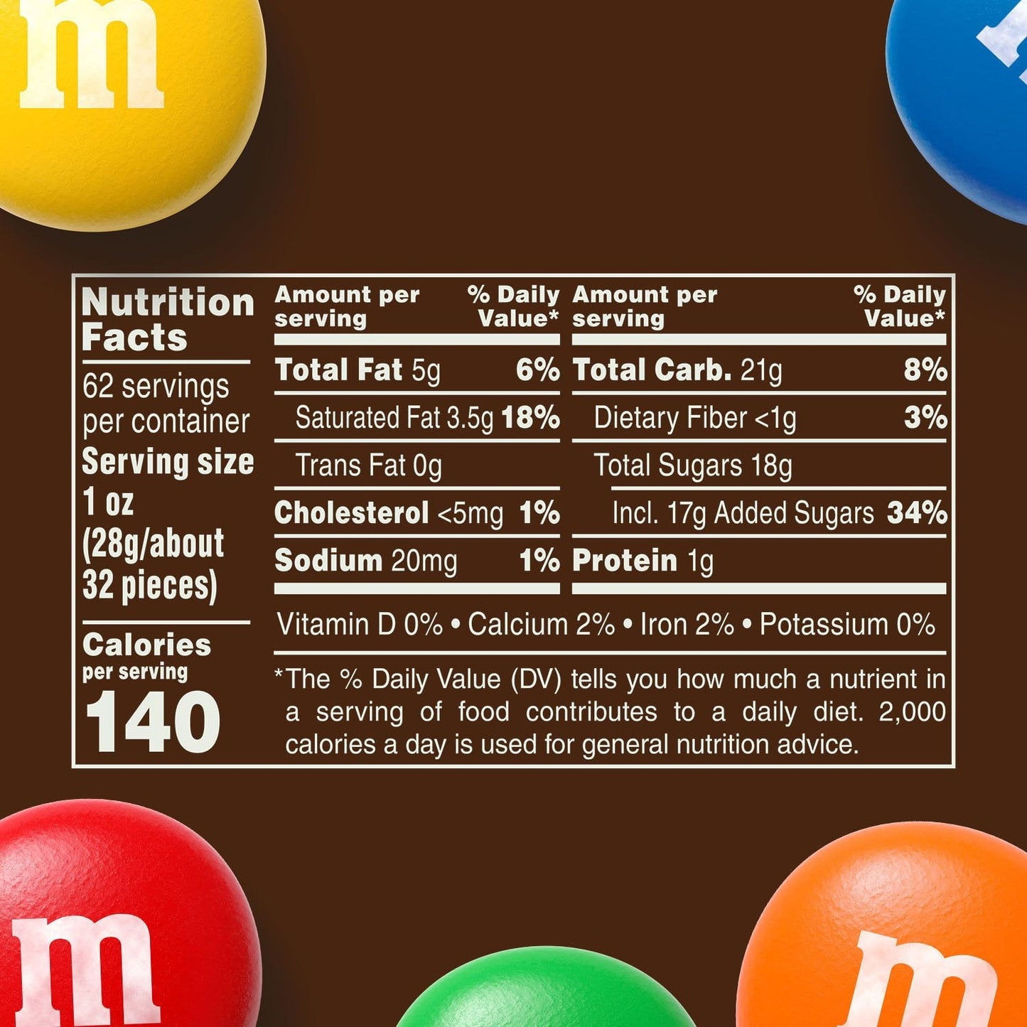 M&M'S Milk Chocolate Candy, 62 oz.