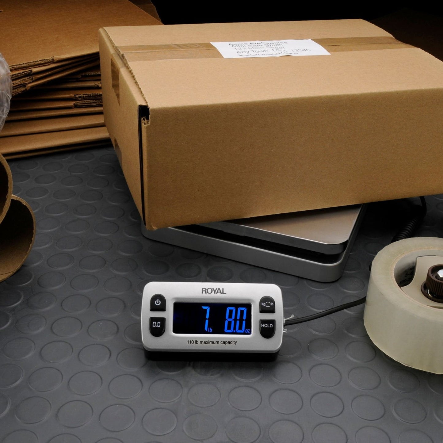 Royal DG110 Digital Shipping & Postal Scale with Wired Remote – 110 lb Capacity