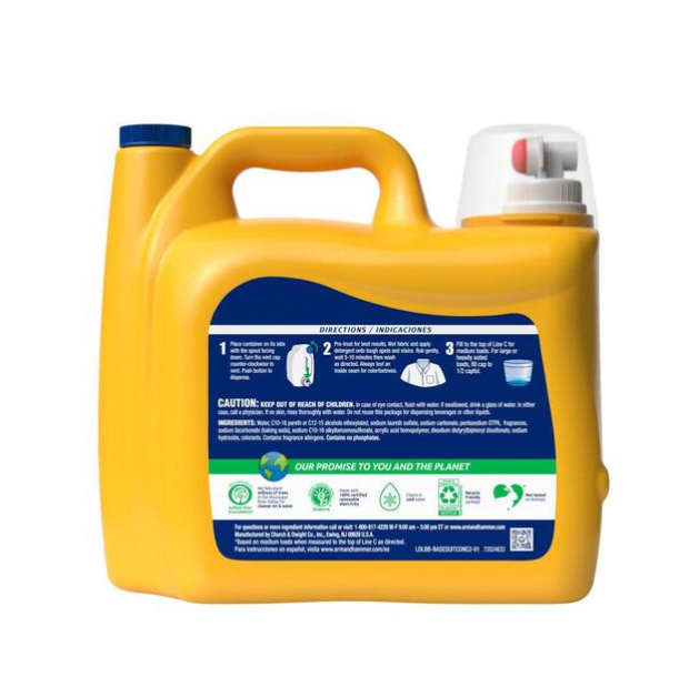 Clean Burst Dual HE Liquid Laundry Detergent, 170-Loads, 170 fl.oz.