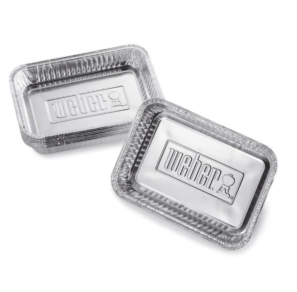 Small Grill Aluminum Disposable Drip Pans (10-Pack)