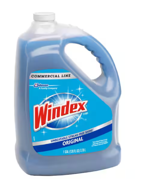 Windex 128 oz. Commercial Original Glass Cleaner Refill.