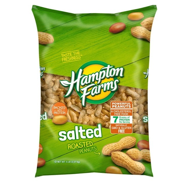 Hampton Farms Salted In-Shell Peanuts, 5 lbs