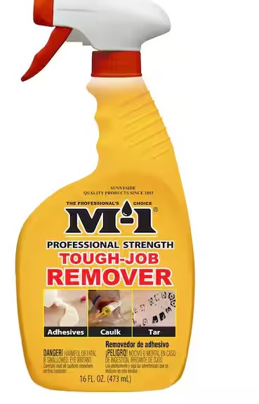 M-1 Professional Strength Tough Job Remover – 16 oz Multi-Purpose Paint & Adhesive Cleaner