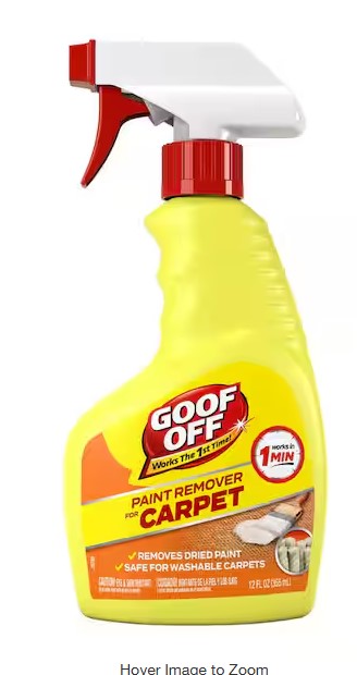 Goof Off Paint Remover for Carpet – 12 oz Spray (FG910)