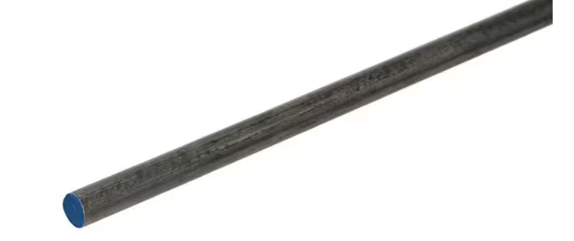Everbilt 1/4 in. x 3 ft. Plain Steel Solid Round Rod