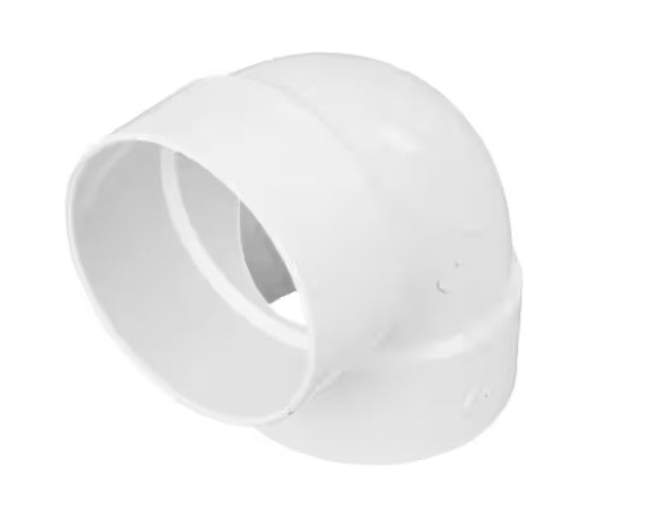NDS 4 in. Hub x Hub PVC S&D 90-Degree Elbow Fitting Description