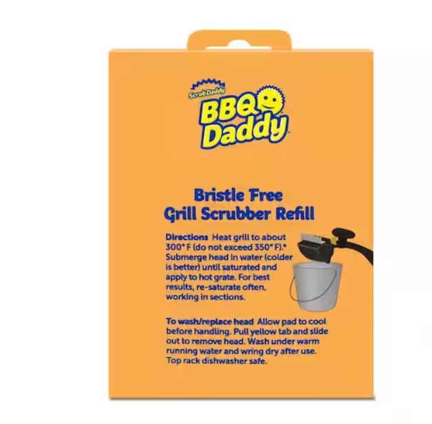Scrub Daddy BBQ Daddy Bristle-Free Grill Scrubber Refill Replacement Head