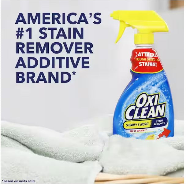 Laundry Fabric Stain Remover Spray – 21.5 oz, Chlorine-Free Multi-Surface Cleaner