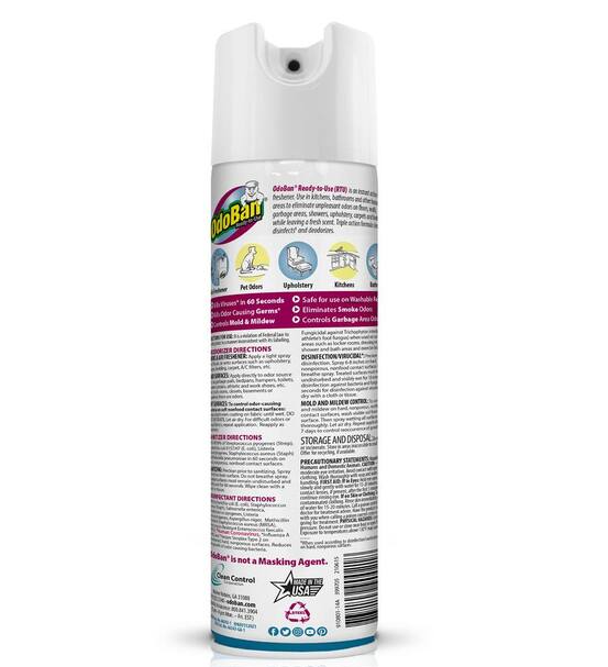 14.6 oz. Cotton Breeze Multi-Purpose Disinfectant Spray, Odor Eliminator, Sanitizer, Fabric and Air Freshener