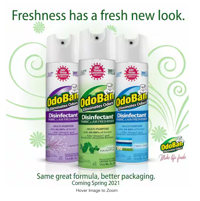 14.6 oz. Lavender Multi-Purpose Disinfectant Spray, Odor Eliminator, Sanitizer, Fabric and Air Freshener
