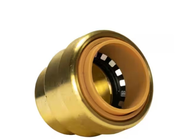 Quick Fitting 3/4 in Push-to-Connect Brass End Cap