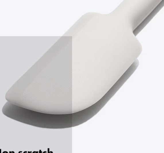 Silicone Jar Spatula – Heat-Resistant, Nonstick Safe, Oat Color