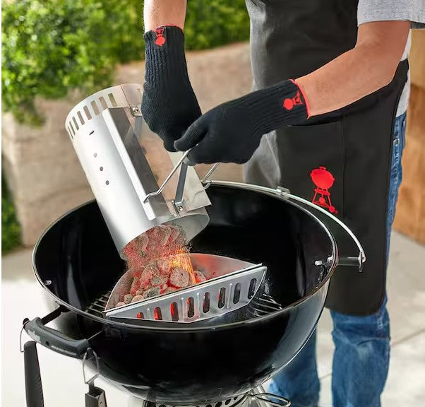 12.7 Inch Rapidfire Chimney Charcoal Starter for Use With Charcoal Grills