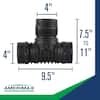 Flex‑Drain 4" Black Copolymer DMV Flexible Tee/Wye – Model ADP53702