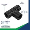 Flex‑Drain 4" Black Copolymer DMV Flexible Tee/Wye – Model ADP53702