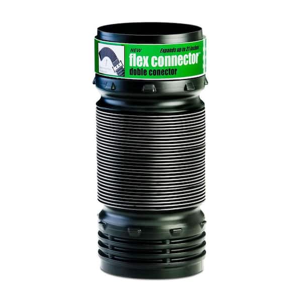 Amerimax FLEX Drain 4" x 21" Black Copolymer Flexible Elbow Connector – Model 57010