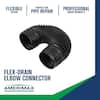 Amerimax FLEX Drain 4" x 21" Black Copolymer Flexible Elbow Connector – Model 57010