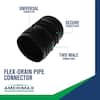 Amerimax FLEX Drain 4″ Universal Drain Pipe Connector – Model ADP53302