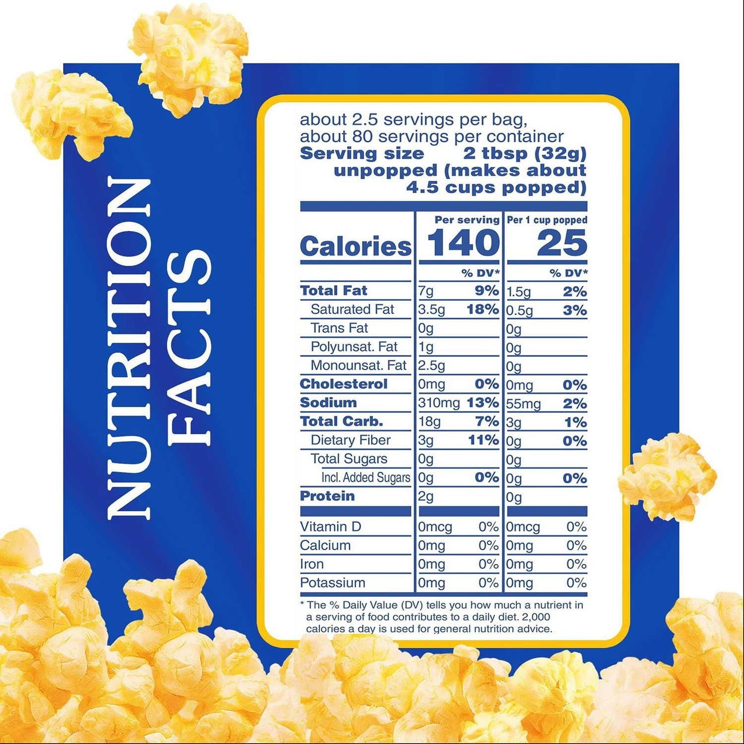 ACT II Butter Lovers Microwave Popcorn – 2.75 oz x 32-Count