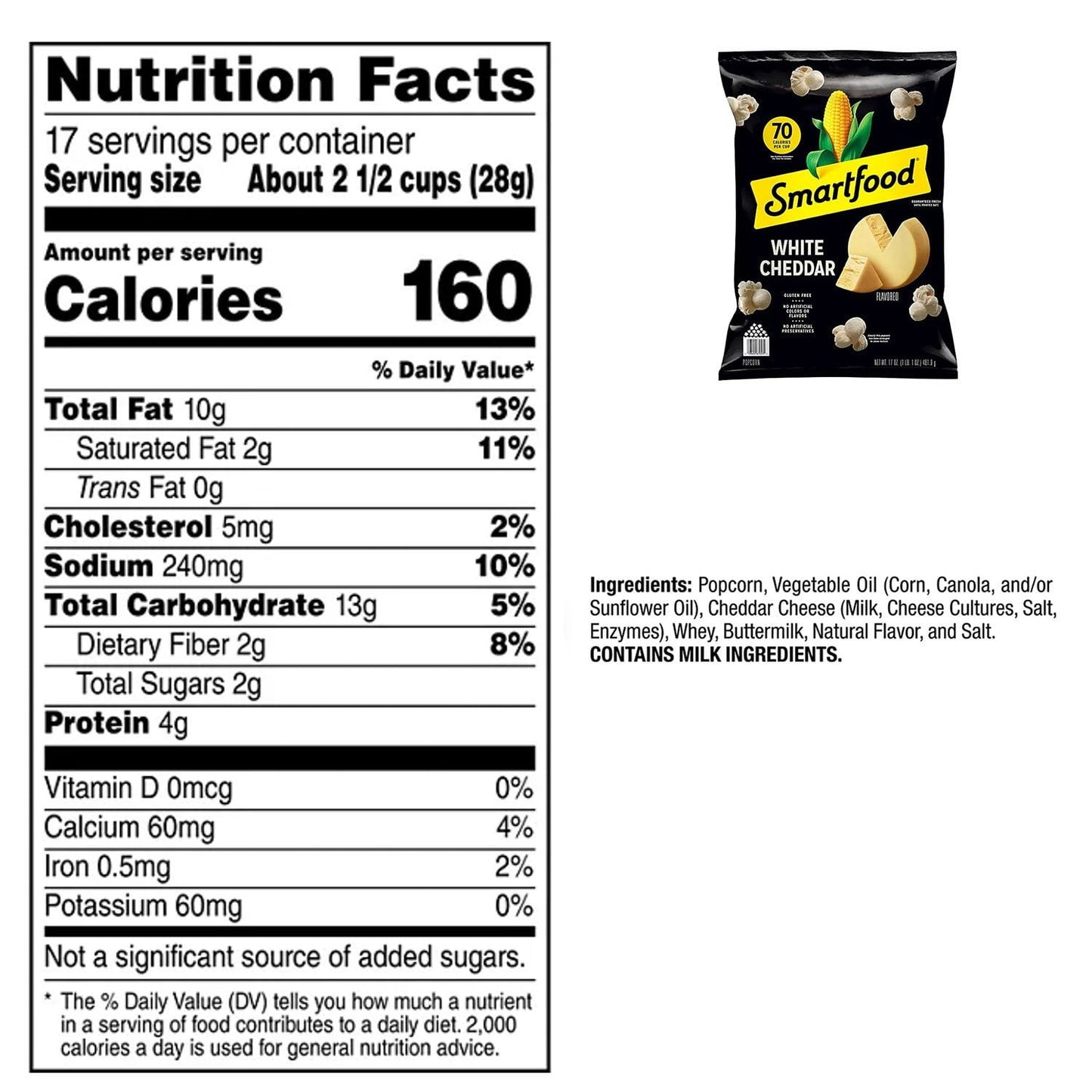 Smartfood White Cheddar Popcorn – Family Value Size