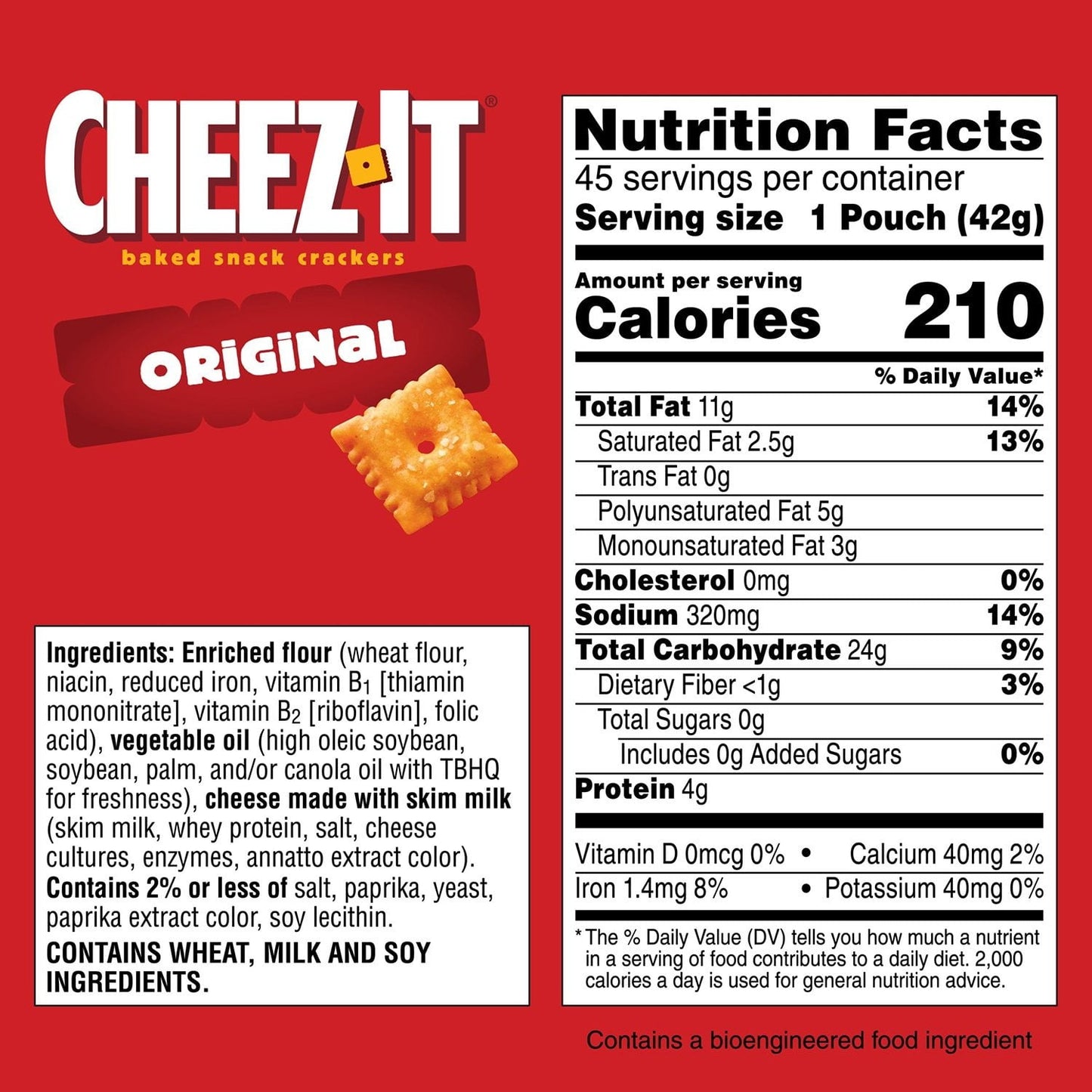 Cheez-It Original Baked Snack Crackers – Classic Cheese Crunch