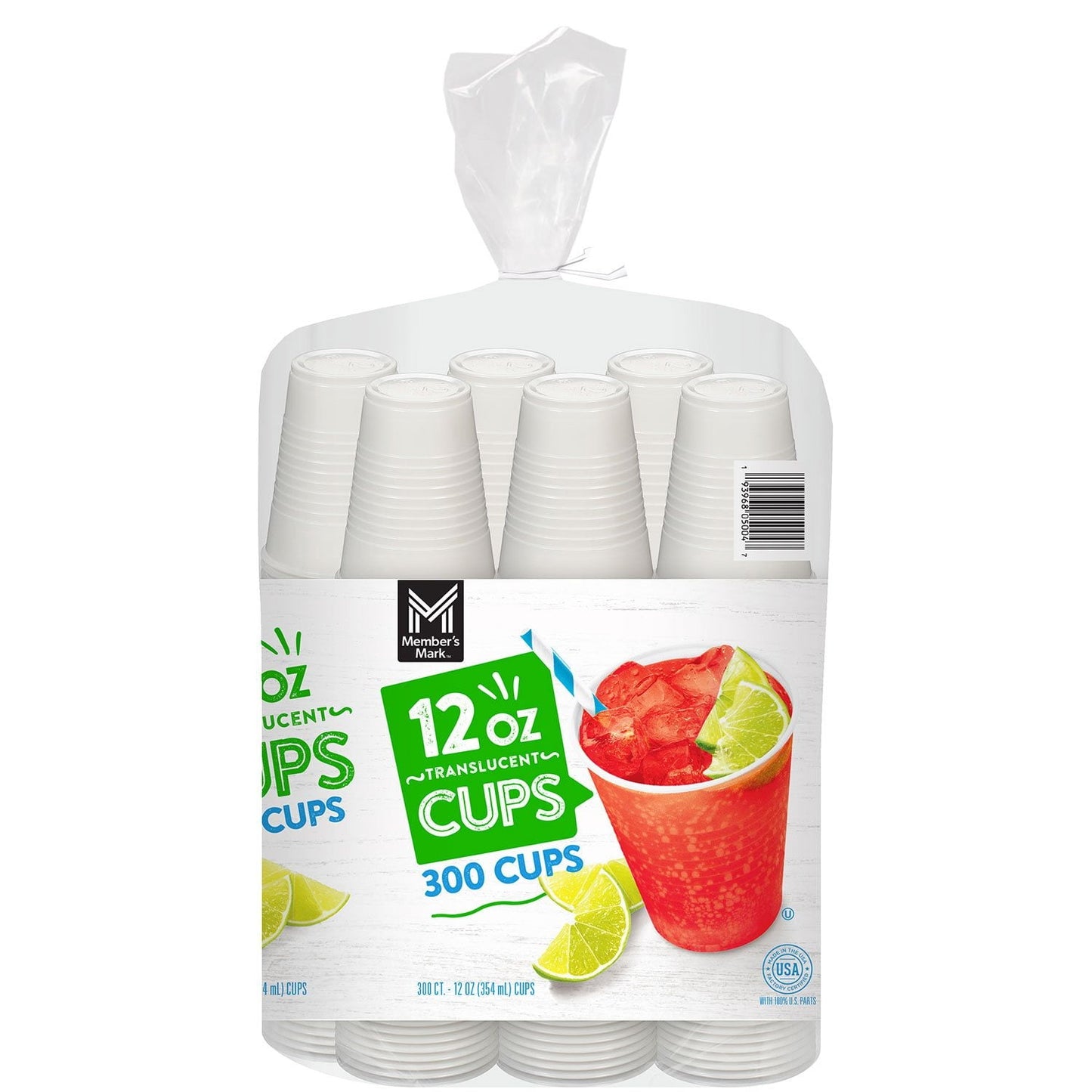 Translucent Plastic Cups – 12 oz (300-Count)