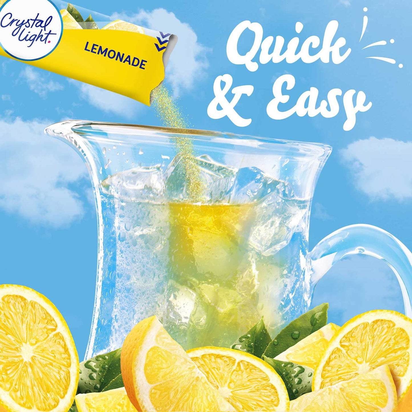 Crystal Light Sugar-Free Lemonade Mix – Makes 32 Quarts