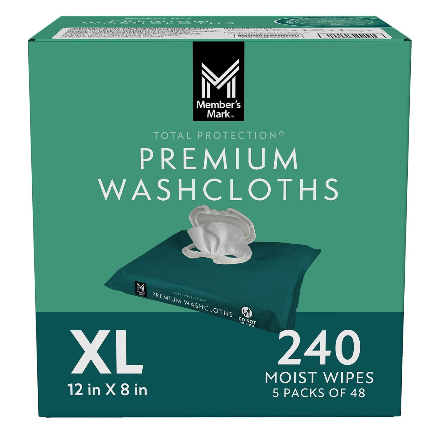 Member’s Mark Adult Washcloths – 240 Count Value Pack