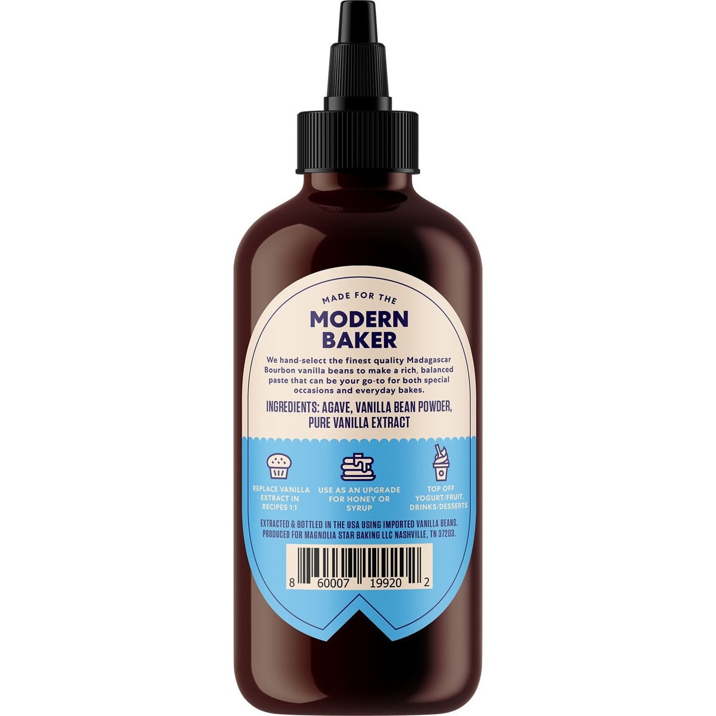 Magnolia Star Vanilla Bean Paste – 8 fl oz Squeeze Bottle