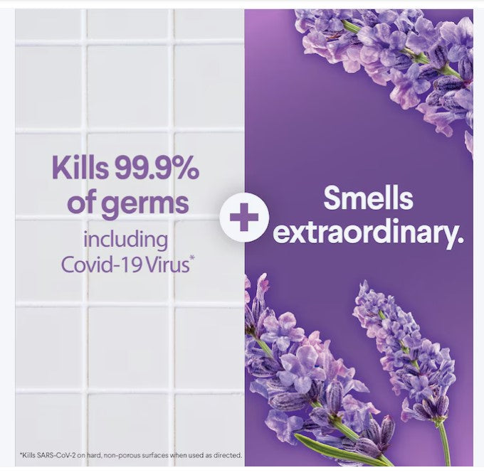 Disinfecting Cleaning Wipes – Lavender & Jasmine Scent, Bleach-Free, 75 Count