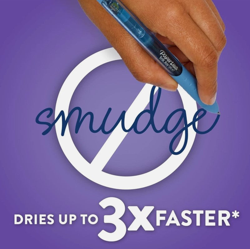 Paper Mate Gel Pen Fine Point Black Ink Pens 0.5mm Fine Tip Ergonomic Com 12 Pens