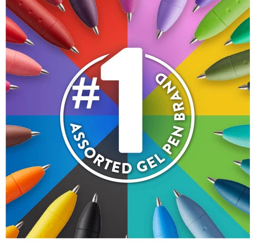 Paper Mate InkJoy Gel Pen, Fine Point, Dark Blue, Box of 12