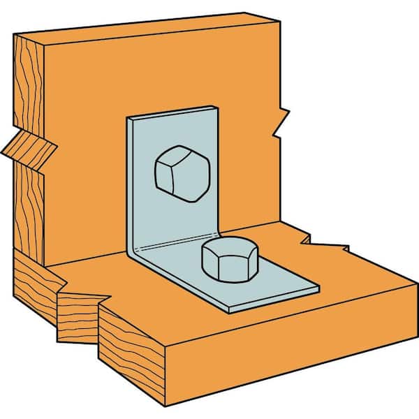 Simpson Strong-Tie HL33-R 3-1/4 in. x 2-1/2 in. Galvanized Heavy Angle