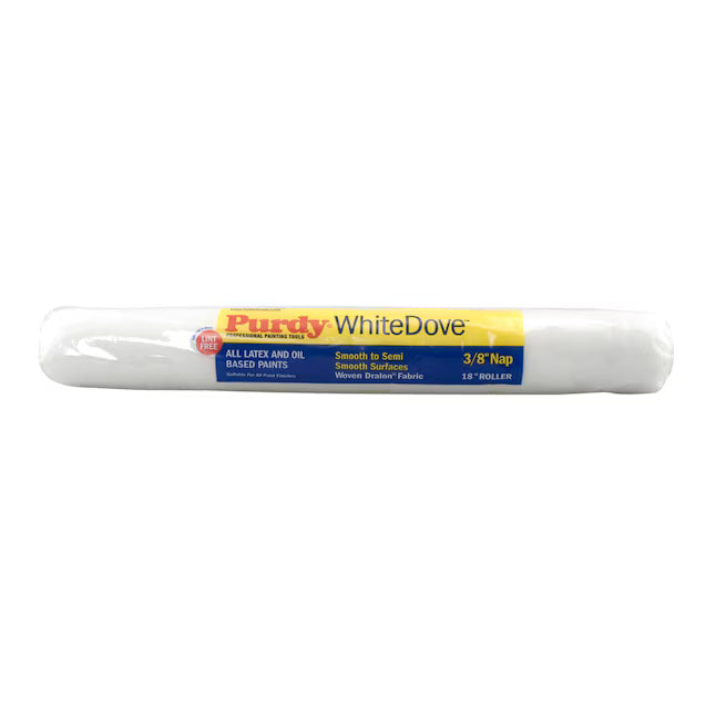 Purdy 18-in x 3/8-in Nap WhiteDove Standard Woven Paint Roller Cover