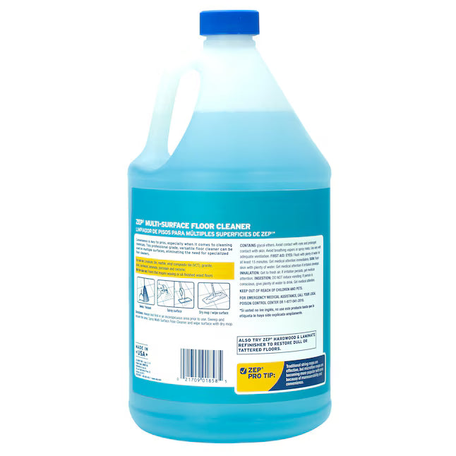 Zep Concentrate Multi-Surface Floor Cleaner Non-scented Liquid Floor Cleaner 128 -fl oz