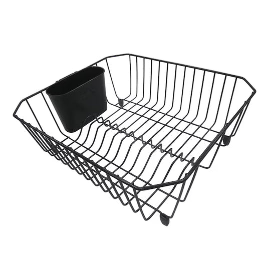 Style Selections 12.6-in W x 14.37-in L x 5.31-in H Metal Dish rack