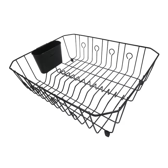 Style Selections 13.78-in W x 17.52-in L x 5.71-in H Metal Dish rack