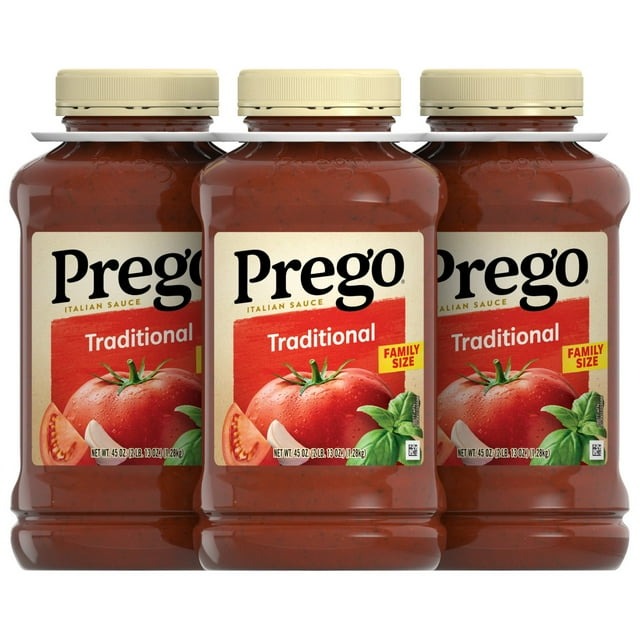 Italian Style Spaghetti Sauce, 45 oz Jars (Pack of 3) – Gluten Free, Vegetable-Rich Pasta Sauce