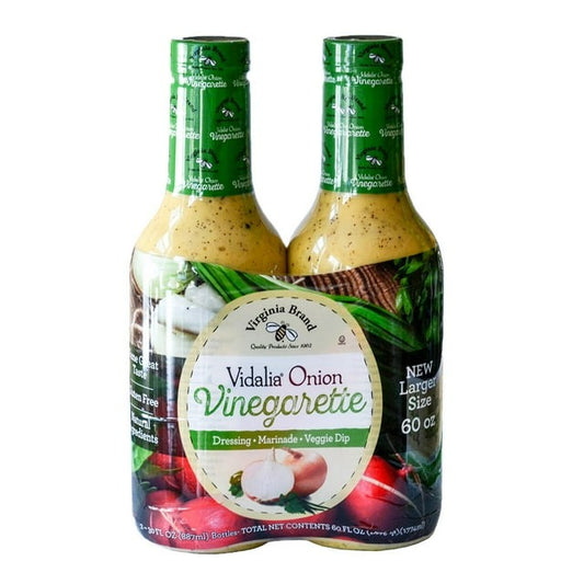 Virginia Brand Vidalia Onion Vinaigrette Salad Dressing, 30 oz Bottles (2 Pack)