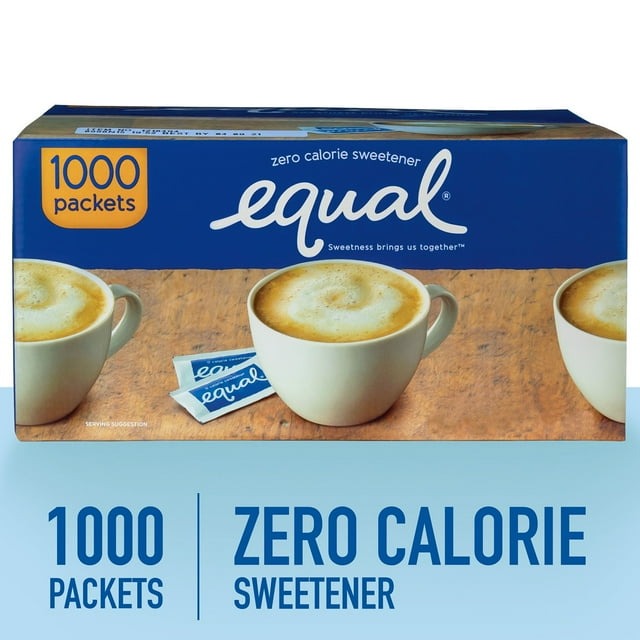Equal Zero Calorie Sweetener Packets – 1000 Count